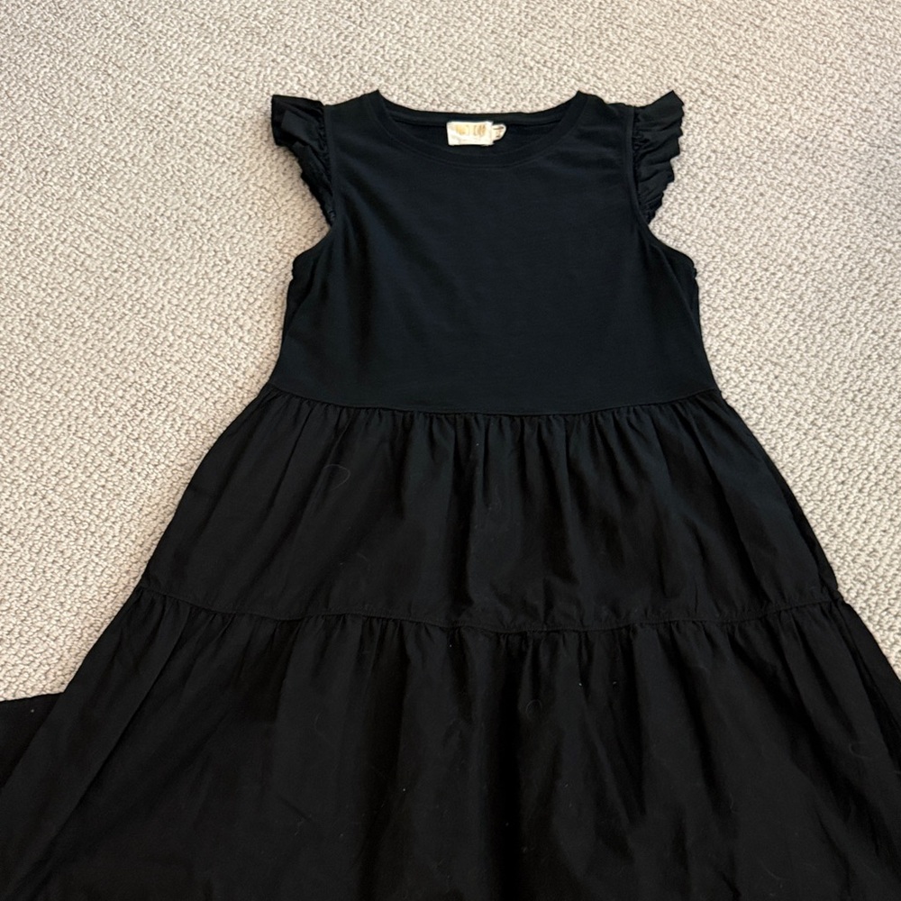 Nation LTD Midnight Flutter Sleeve Midi Dress